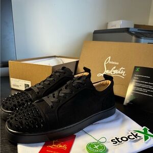 Christian Louboutin Black Studded Men's Sneakers